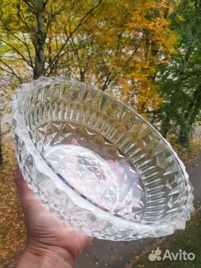 Креманка для джема и салатник (хрусталь, СССР)