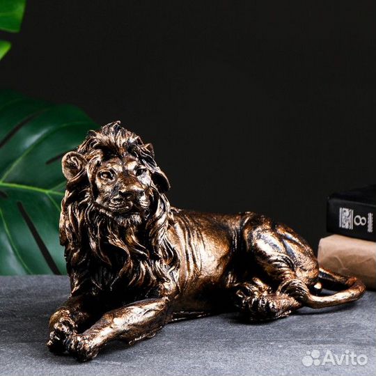 Копилка 'Лев лежащий малый' 20х33х14см