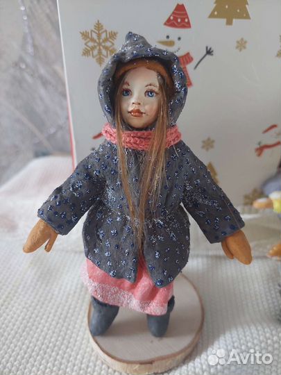 Ватная игрушка на елку