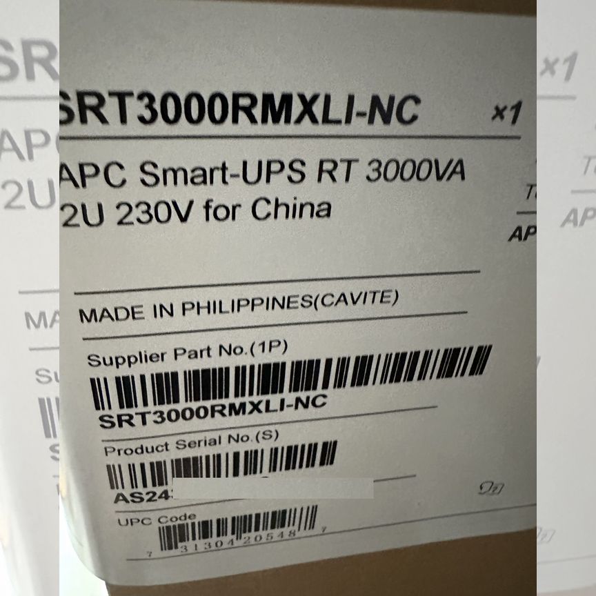 [SRT3000RMXLI-NC] Ибп Apc Вкл. Ap9631 С Датчиком Srt3000rmxli-Nc