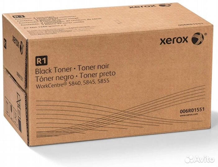 Xerox 006R01551 картридж черный (1 туба) без коробки