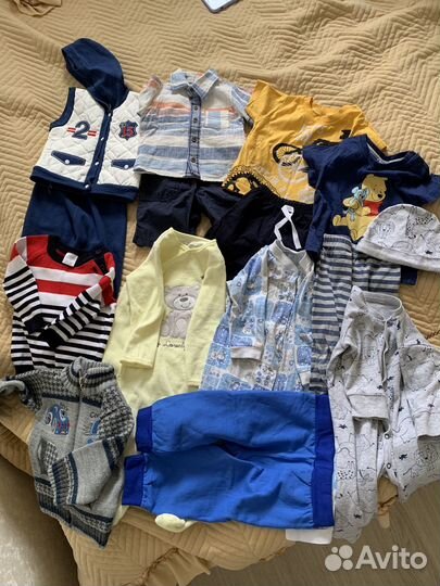 Детские вещи пакетом на мальчика 74 80