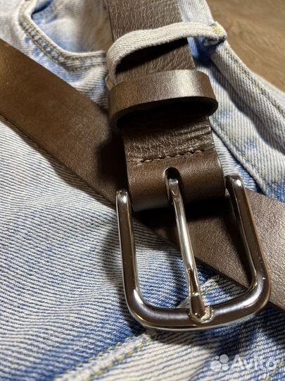 Ремень мужской ручной работы (натуральная кожа)