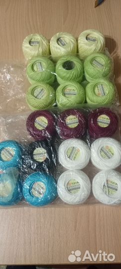 Пряжа разная Ирис,Пехорка Цветное кружево