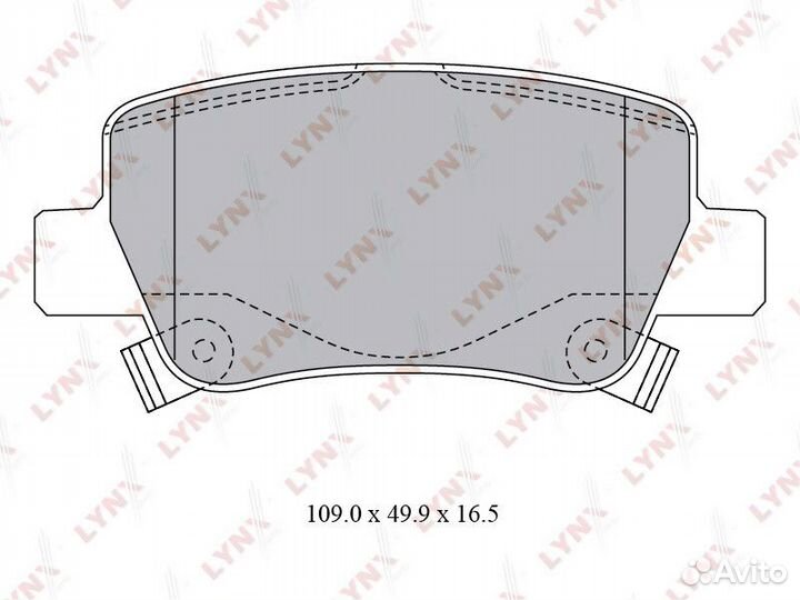 Колодки дисковые lynxauto BD-7599