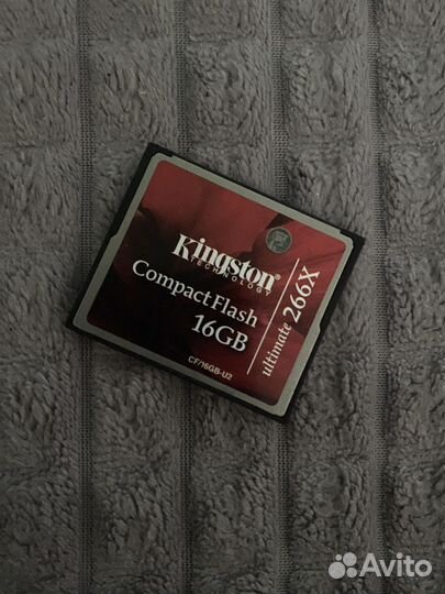 Карта CF Kingston Ultimate CompactFlash 16Gb 266X