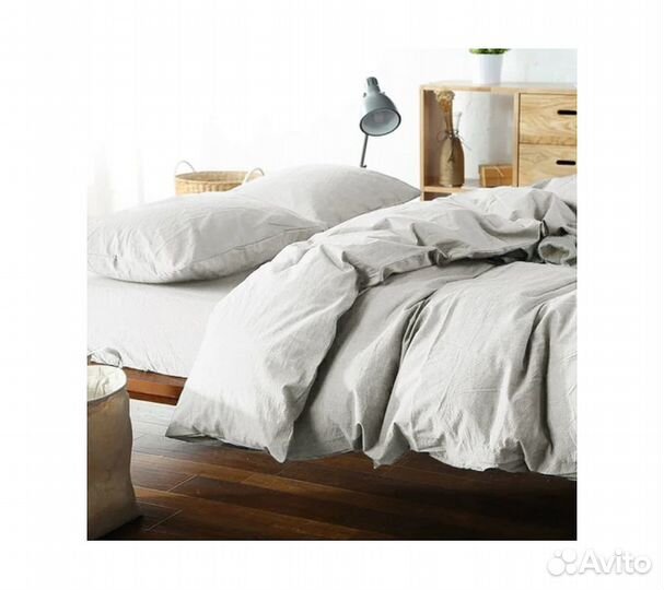 Постельное белье GoodNight Wash Cotton 2 сп. с евр