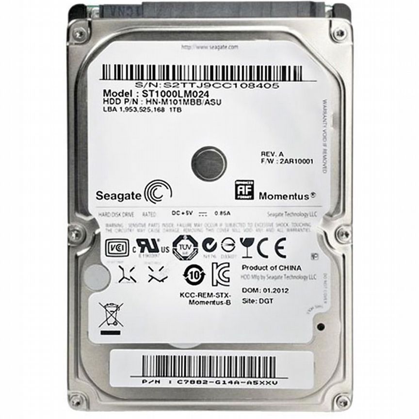 [ST1000LM024] Жесткий Диск Seagate 1tb Sata3 2,5 St1000lm024