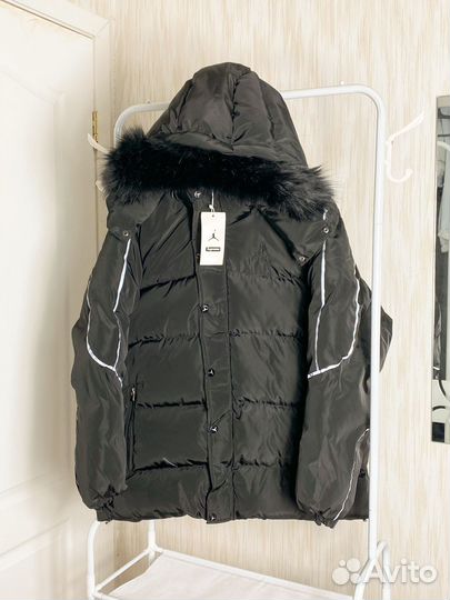 Пуховик supreme x jordan