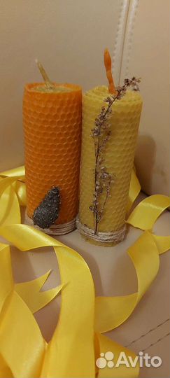 Свечи из натуральной пчелиной вощины