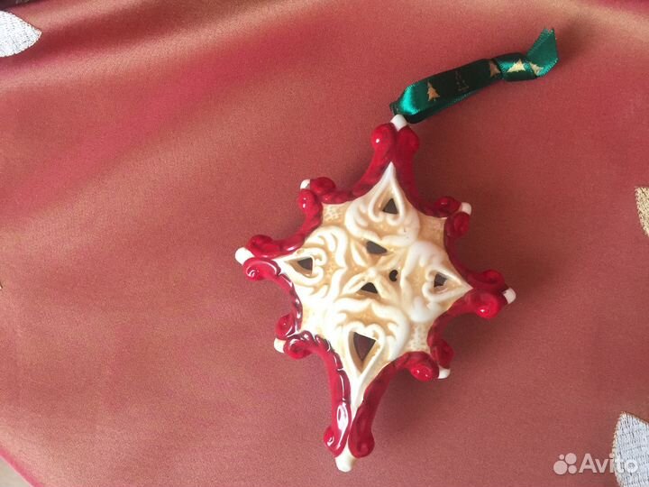 Набор ёлочных игрушек керамика