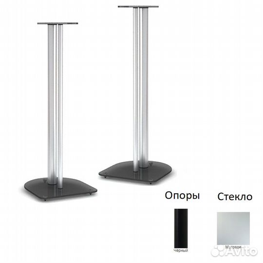 Стойки под акустику MD 203-700 (черный/матовое сте