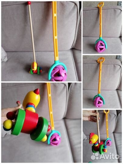 Каталка-развивающие игрушки