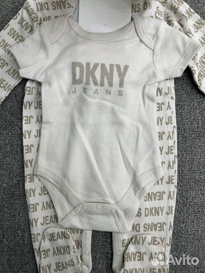 Комплект боди + комбинезон для малыша dkny новый 3