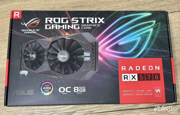 Видеокарта Asus ROG Strix AMD RX 570 8 Gb