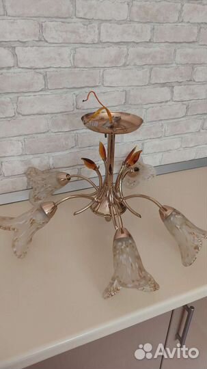 Люстра потолочная бу 5 рожковая