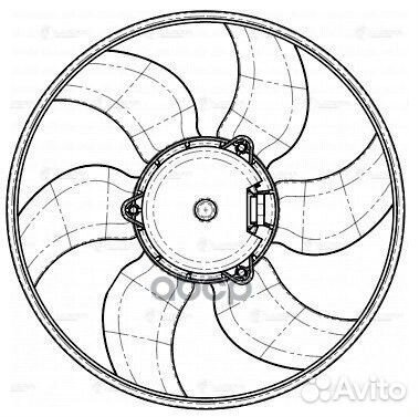 Вентилятор радиатора renault kangoo/clio II LFc