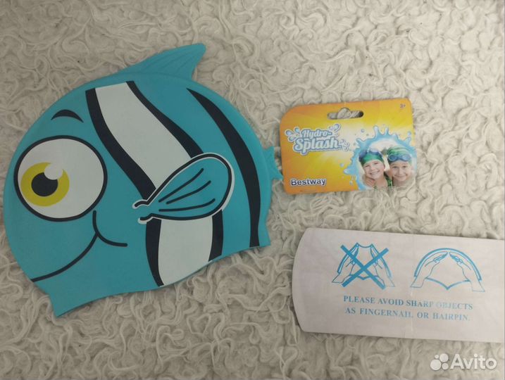 Резиновая Шапка для плавания детская