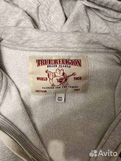 True religion зип худи серая