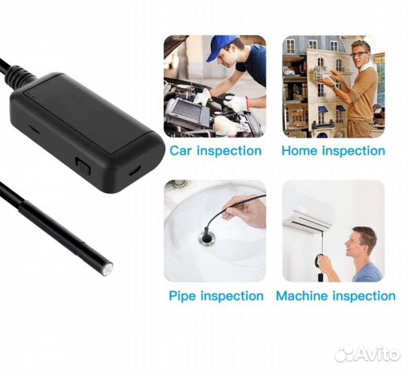 Эндоскоп Wi-fi FHD 1080 -изображение -отличное