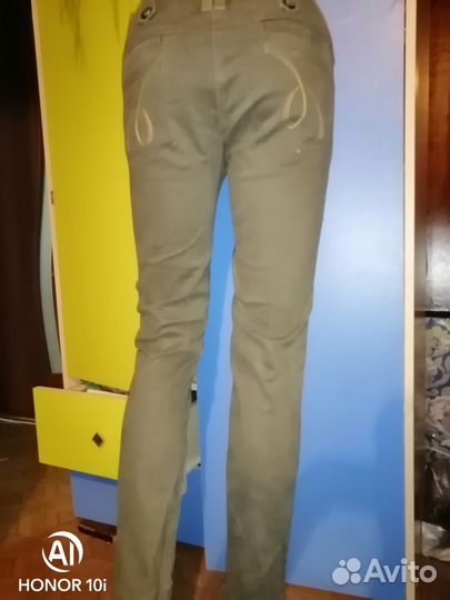 Брюки хлопок плотный джинса, zara