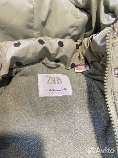 Куртка демисезонная для девочки 86 zara