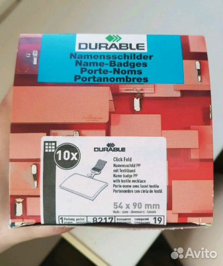 Новые бейджи Durable бейджики