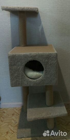 Дом для кошки с когтеточкой 120см