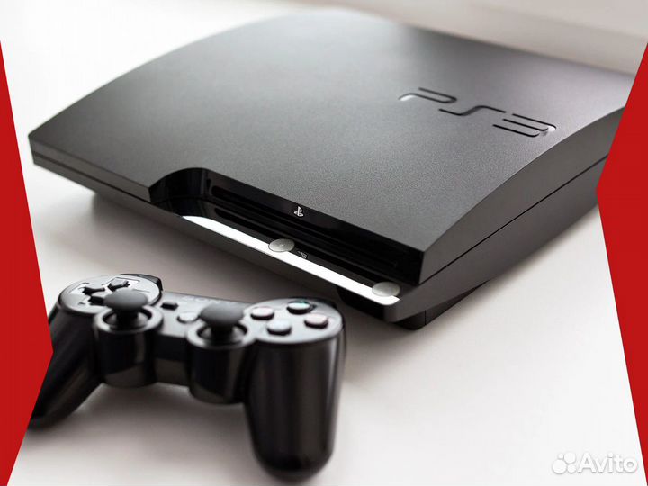 Sony PlayStation 3 Slim PS3 1 Геймпад, 100 Игр в п