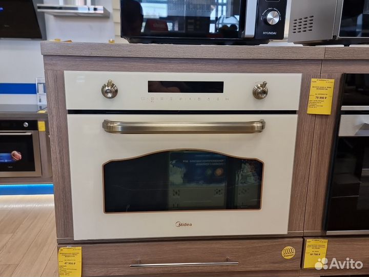 Духовой шкаф комп. эл. с свч Midea MI9500RGI-B