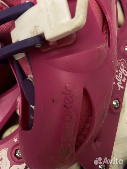 Роликовые коньки Oxelo детские с защитой 30-32