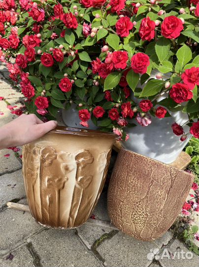 Горшок цветочный керамический