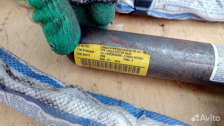 Подушка шторка безопасности левая Опель Корса Д