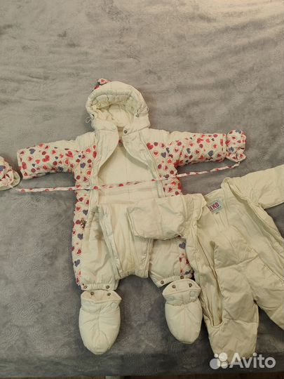 Зимний комбинезон для девочки 68