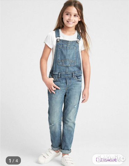 Джинсовый комбинезон для девочки