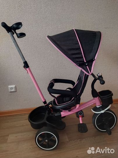 Детский трехколесный велосипед коляска