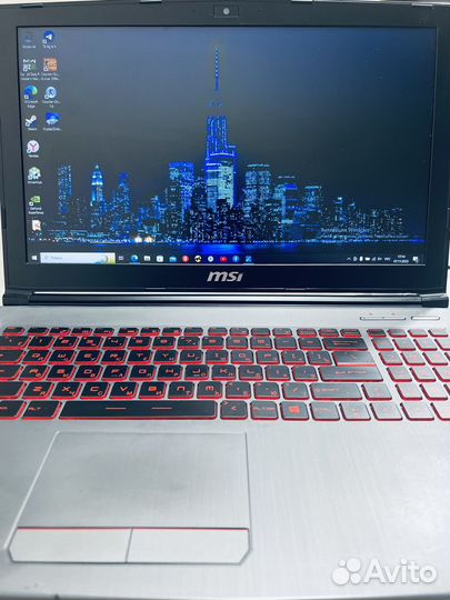 Игровой ноутбук msi i7-7700/8/250/500/1050Ti 4Gb
