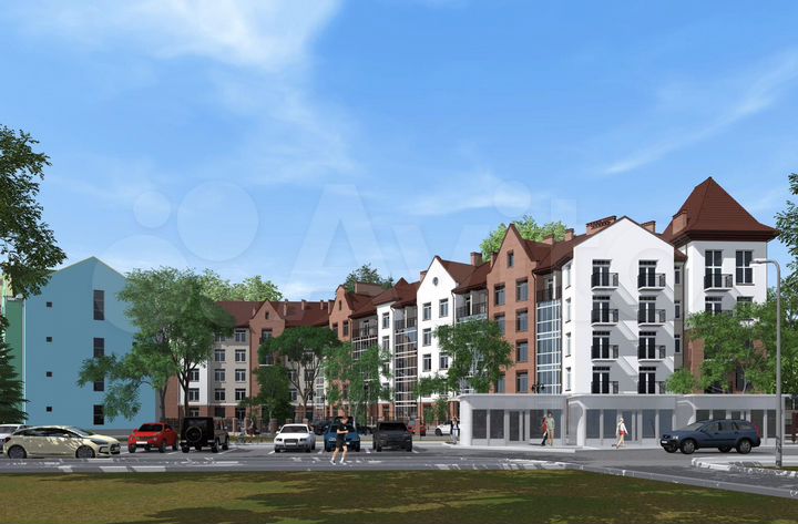 2-к. апартаменты, 66,7 м², 5/5 эт.