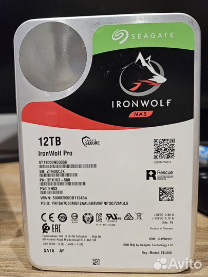 HDD NAS Seagate Iron Wolf Pro 12Tb