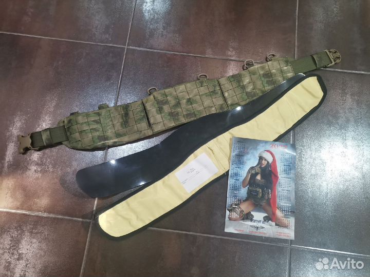 Пояс Воин Молле Мох с баллистикой Тварон бр1