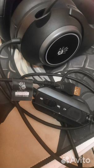 Игровые наушники с микрофоном от bloody