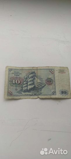 Купюра немецкая 10 дойч марок 1963года