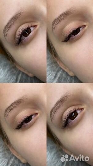 Наращивание ресниц, оформлении бровей