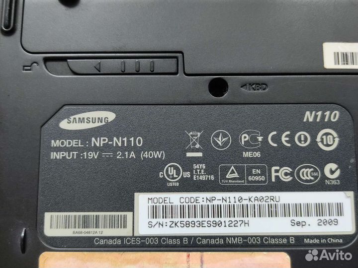 Нетбук Samsung N110