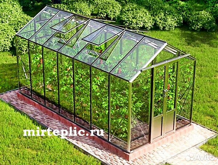 Небольшая стеклянная теплица 2 на 3 метра 6 кв мет