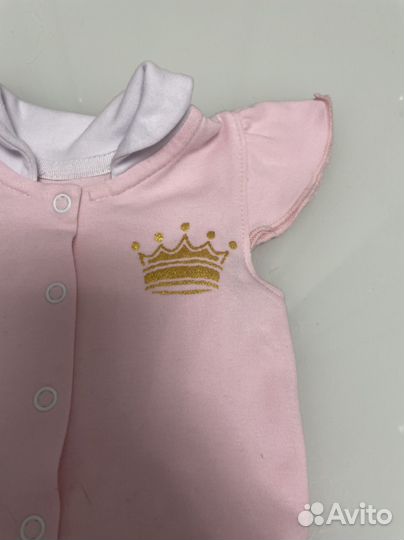 Платье-боди для девочки р.68