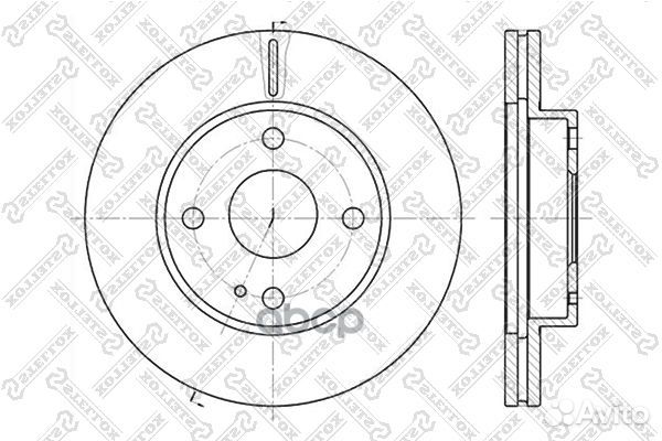 6020-3232V-SX диск тормозной передний Mazda 32