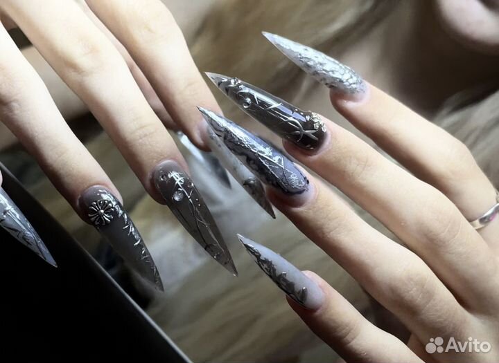 Маникюр наращивание