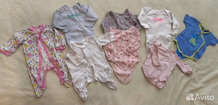 Вещи пакетом на девочку 52-74