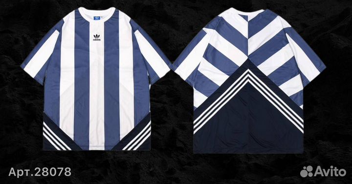 Футболка adidas новая (бело-голубая 3737) 46(S)